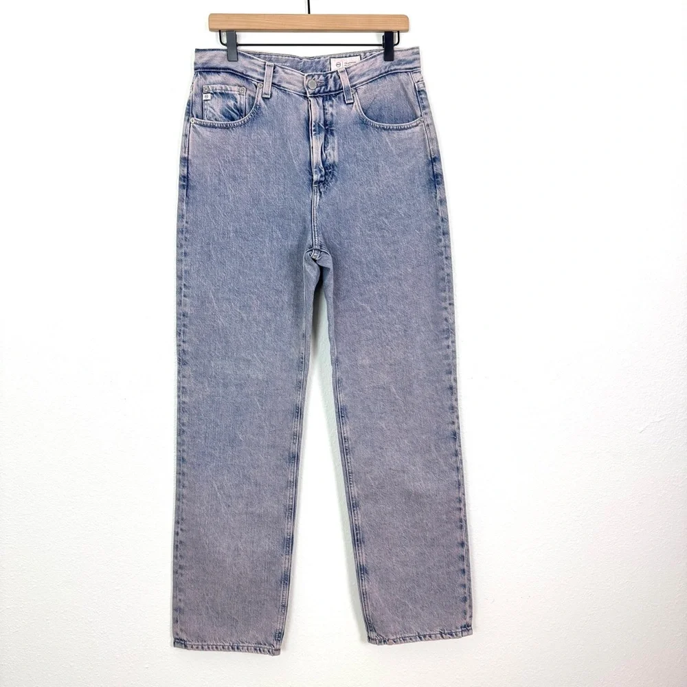 NEW AG Clove Relaxed Vintage Straight Jeans Moonwash Illusion Size 27 - Picture 5 of 12